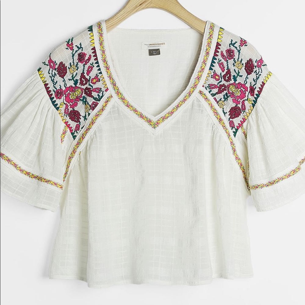 Tawny Embroidered Blouse